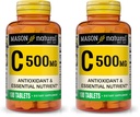 MASON NATURAL Vitamine C 500 mg - Soutient un système immunitaire sain, un antioxydant et un nutriment essentiel, 100 comprimés (paquet de 2)