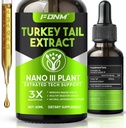 Türkei Tail Mushroom Extract – 2 Fl Oz Pilze Türkei Tail Supplement, Organische Immun- und Verdauungsunterstützung Supplement, Fast-Absorbierende flüssige Tinte