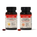 NatureWise Vitamine B12 1000 mcg et Complexe Vitamine B pour l'énergie cellulaire, la clarté mentale, la vitalité maximale - 60 Softgels Chaque