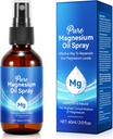 Vaporisateur d'huile de magnésium générique, Vaporisateur d'huile de magnésium pur pour les pieds, la peau nourissante et promouvoir le sommeil, Huile de magnésium topique 2 Fl.Oz