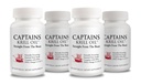 Captains Pure Antarctique Krill Oil Softgels EPA, DHA avec l'Astaxanthin et les Phospholipides, sans additifs ou produits chimiques 1000mg par portion, 60 Capsules, 4-pack