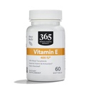 365 par le marché des aliments entiers, vitamine E 400 UI avec des tocophérols mélangés, 60 Nombre