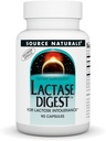 Source Naturals Lactase Digest, pour intolérance au lactose* - 90 capsules