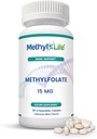Methyl-Life® L-Methylfolate 15 mg pour les femmes et les hommes – Supplément de folate actif avec ultrapure Cerebrofolate® (L-5-MTHF Calcium) – Haute biodisponibilité B9 Support – Comprimés croustillants savoureux