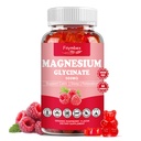 Magnésium Glycinate Gommies 500mg=Détendez-vous Calme Magnésium Gommies=Sans sucre=Non-OGM=Sans gluten=Ami végétalien pour adultes et enfants (60 Gommies de framboises)