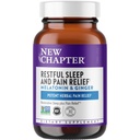 Nouveau chapitre Aide au sommeil, repos et soulagement de la douleur, supplément de sommeil à la mélatonine et au gingembre, sans gluten et sans OGM, 30 capsules végétariennes