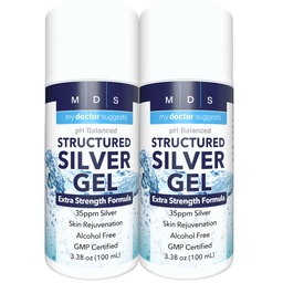 Gel d'Argent Colloïdal Extra Strength - Gel d'Argent Colloïdal activé 35ppm pour une puissance maximale - Fabriqué aux États-Unis - Formule structurée dans un emballage pratique 2