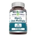 Erstaunliche Formeln Men's Multivitamin | Food Based | Tablets Supplement | Perfect Blend of Vitamins, Minerals, 25 Millionen CFU Probiotika und Lebensmittelbasierte Enzyme (1 Pack, 75 Count)