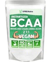 XPRS Nutra BCAA Poudre - Supplément Acides Amino pour les hommes - Suppléments d'entraînement BCAA non aromatisés - Suppléments de gymnastique pour les hommes - Supplément Acides Amino pour les femmes pour la récupération de gymnastique (1 livre)