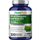 NusaPure Oregano Öl Extrakt 20000mg | 200 Veggie Pulver Kapseln | Natürlich kursieren Carvacrol | Non-GMO und Extrakt 65:1