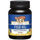 Barlean's Omega 3 Suppléments à l'huile de poisson, softgels supplémentaires pour les hommes et les femmes, 600mg EPA et DHA acides gras, aromatisé orange, 100 Compte