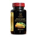 Complexe de magnésium de calcium - Phosphore de magnésium de calcium avec vitamine D-3 et Boron, Citrate de manganèse, Suppléments de soutien pour les femmes et les hommes, pour les muscles et l'énergie - 1 bouteille 120 capsules