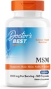 Médecins Meilleur MSM, supporte cheveux, peau, ongles, et articulations, non-OGM, sans gluten, 3000 mg par portion, 180 capsules
