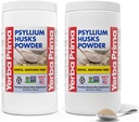 Yerba Prima Psyllium Husks Powder - 24 oz (Pack von 2) - Unflavored - Fine Ground - Natural Fiber Supplement mit löslicher und unlöslicher Faser