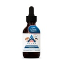 Ayush Herbes Ashwagandha gouttes pour les enfants et les adultes - sans alcool Ashwagandha gouttes, calmant le supplément quotidien pour calmer la concentration avec l'Ashwagandha biologique, Lemon Flavor - 2 Fl Oz (80 portions)