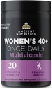 Multivitamines de nutrition ancienne pour les femmes, supplément de vitamine B, vitamine C et vitamine K2, folate et fer, soutien de la santé osseuse, 30ct