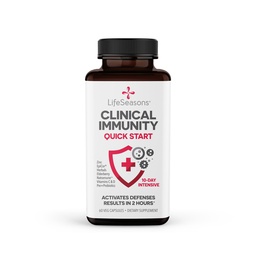 Klinische Immunität - Quick-Start - Immunsystem Unterstützung - Schnelle Immunität Antwort - Boosts Antibodies, B + T + NK Cells, Neutrophils & Macrophagens - Schwarze Elderberry & Pre + Probiotics - 60 Kapseln