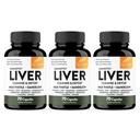 Sandhu's Liver Cleanse Detox & Repair Support (paquet de 3) , 70 Capsules (paquet de 3) , Supplément à base de plantes pour la santé du foie , Thistle de lait Dandelion racine Andrographe avec 8 minéraux