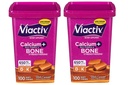 Viactiv Max Formule Calcium + Vitamine D3 Supplément pour la santé des os, Caramel Rich, 100 Chews Soft - 2 Pack