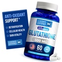 Wir mögen Vitamine NSF Certified Glutathione Supplement 500mg - 60 Kapseln von reduziertem L-Glutathion für Antioxidans & Immununterstützung - Hergestellt in USA