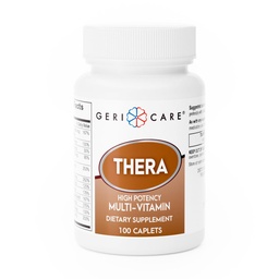 GeriCare Thera High Potency Multivitamin Caplets, mélange de vitamines et minéraux pour assurer un soutien nutritionnel maximal Supplément de protection antioxydant, 100 Compte (paquet de 1)