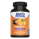 Zand Immunity Super C+ avec Elderberry, All Day Imune Support, 1000mg PureWay-C Vitamine C Plus Zinc et vitamine D-3, Absorption améliorée, 60 comprimés, 30 portions