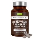 Igennus High Potency Methylated Multivitamin for Women with Gentle Iron, 5-MTHF Folate & Methylcobalamin B12, Pure & Clean, Sustained Release, Active B-Complex & K2 MK-7, Non-GMO, 180 Vegan Tablets