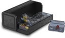Pill Organizer 2 Mal pro Tag, Am Pm zweimal täglich Pille Fall, Detachable große Reise Pille Box 7 Tage, Wöchentliche Pille Behälter für Vitamin Medizin Supplement Fischöl (Schwarz)