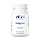 Nutriments vitaux Mélatonine 3mg de végane Mélatonine faible en os Supplément de sommeil pour soutenir le cycle de sommeil naturel du corps*