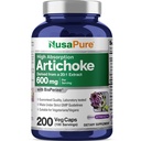 NusaPure Artichaut 20:1 Extrait, 600 mg équivalent à 12 000 mg 200 capsules de légumes (non-OGM, sans gluten)