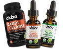 Candi Cleanse & Origan Oil Drops - Huile biologique de Origan Drops Liquid & Black Walnut Wormwood - Extra Strength Extensive Balance Complexe, Naturel Oral Gut Cleanser Detox Health Suppléments Capsules