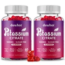 Kalium Citrate 1000mg Gummis, Kaliumergänzung für Erwachsene Frauen & Männer, Unterstützung Leg Cramps & Muskel Gesundheit, 120 Chewables