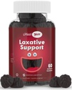 Maxi Health Gommies laxatives naturelles pour les adultes et les enfants – Gommies adoucissantes pour les non-OGM et les Senna véganes – Laxatifs à saveur de baies pour le soutien à la constipation (60 comtes)