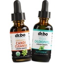 Candi Cleanse & Chlorophyll Liquid Drops - Huile d'Origan Organique Drops & Chlorophyll Liquid Odor Cleanse Support - Natural Oral Gut Cleanser Detox, Déodorant Interne, Supplément Désodorisant Corps