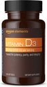 Elemente Vitamin D3, 2000 IU, 180 Softgels, 6 Monate Versorgung (Verpackung kann variieren), Unterstützt starke Knochen und Immungesundheit
