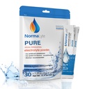 NormaLyte Réhydratation Orale Sels- Aide à la prise en charge diététique du syndrome de POTS Symptômes-1 Pochettes - 30 Sticks (rends 500mL par paquet)-Pure-Pure-Suppléments d'énergie, Supplément de potassium, Récupération de déshydratation