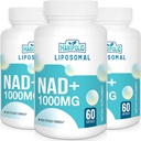 Supplément NAD+ liposomale 1000 mg de NAD le plus élevé Pontecy de NAD