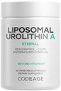 Codeage Liposomal Urolithin A 500mg, Resveratrol, CoQ10, 60 Capsules