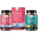 Bundle of G Curve Horny Goat Weed für Frauen - Enhanced Energy Mood Performance und Kräuter Leber Unterstützung Milchdistel Supplement mit Dandelion Root, Choline, Beetroot & Artichoke Extract