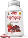 ANDREW LESSMAN Cranberry Vorteile - 180 Kapseln - unterstützt Blasen, Nieren und Urinary Tract Gesundheit. High Potency Standardisierte Extrakte von Cranberry Fruit, Small Easy to Swallow Kapseln
