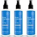 Spray à l'huile de magnésium pur – 8 oz (3 paquet) - Huile de magnésium biologique de qualité USP pour pieds, Magnésium des minéraux anciens - Aceite de magnésie para Los tartes - Chlorure de magnésium naturel, fabriqué aux États-Unis