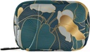 Vintage Palm Leaf Pill Box 7 Day Pill Case Sac de voyage Pill Organizer Sac avec zipper Portable Weekly Case Taille compacte pour le support de supplément de vitamine