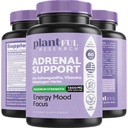 Adrenal Support & Cortisol Manager Supplement ΨUltra High Purity Adaptogens, Ashwagandha Extract, Rhodiola Rosea Kapseln für natürliche Energie, Fatigue, Mood Boost Non GMO