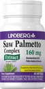 Lindberg Saw Palmetto Extrakt | 160 mg | 60 Softgels | für Männer und Frauen | Standardisierte Ergänzung | Non-GMO und glutenfrei