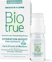 Biotrue Hydratation Boost pour les contacts, réhydratant les gouttes oculaires pour les yeux secs, sans conservateur, rafraîchit, lubrifiants et hydratant les verres, réhydratant les gouttes oculaires, 0,33 FL Oz (paquet de 1)