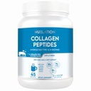 Poudre de protéines 1LB, 45 portions. Type 1 & 3 Collagène bovin hydrolysé pour femmes et hommes. 10g Collagène en poudre et 9g de protéines par service pour la peau, les cheveux, le soutien des ongles