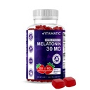 Mélatonine sans sucre vitamatique 30mg par gummy - 60 portions - 60 gummes végétariens - Supplément de formation non-habitant (60 Nombre (paquet de 1))