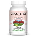 Maxi Health Circu-E 400 IU - Natural Vitamin E - Body's Defense System Support - 60 Capsules - Kosher