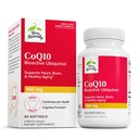 Terry naturellement CoQ10 BioActive Ubiquinol - Supplément de soutien à l'énergie cellulaire - Supplément BioActive CoQ10 - Supplément nutritionnel pour aider le vieillissement en santé et la santé du cerveau - 60 Softgels