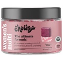 CHEWSY Women's Multivitamin - Immune & Energy Support - 23 Nutrients Including A, B12, C, Folic Acid, Probiotics, Biotin, Cranberry - 30-Day Supply